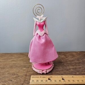 Disney Parks Sleeping Beauty Princess Aurora Pink Dress Memo Photo Holder Clip